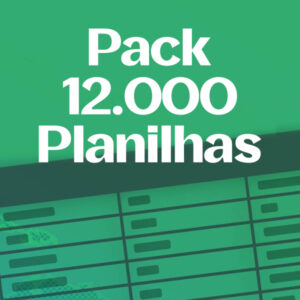 Pack 12 Mil Planilhas Editáveis